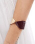 Фото #1 товара ASOS DESIGN cuff bracelet with enamel molten detail