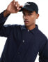 Polo Ralph Lauren icon logo patch pocket garment dyed oxford overshirt classic oversized fit in navy