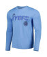 Фото #3 товара Men's Sky Blue New York City FC Jersey Hook AEROREADY Long Sleeve T-shirt