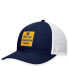 ფოტო #1 პროდუქტის Men's Navy/White Notre Dame Fighting Irish Play Like A Champion Today Patch Trucker Adjustable Hat