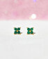 ფოტო #3 პროდუქტის Faux Cubic Zirconia Teeny Tiny Cluster Stud Earrings