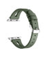 Фото #4 товара Sage Olive Green Genuine Leather Band for Apple, 38mm-40mm