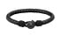 Фото #1 товара Fashionable black leather bracelet Classic 1580468M