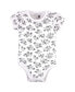 ფოტო #6 პროდუქტის Baby Girls Cotton Bodysuits, Toile 5-Pack