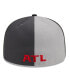 Фото #4 товара Men's Gray, Black Atlanta Falcons 2023 Sideline 59FIFTY Fitted Hat