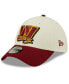 Фото #5 товара Men's Cream, Burgundy Washington Commanders 2022 Sideline 39THIRTY 2-Tone Flex Hat