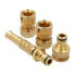 Joint Ferrestock 3/4" H 3/4" - M 1/2" Brass Hose 13 mm (4 Pieces)