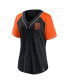 Фото #3 товара Women's Black San Francisco Giants Ultimate Style Raglan V-Neck T-shirt