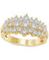 ფოტო #1 პროდუქტის Diamond Cluster Band (1-1/2 ct. t.w.) in 14k Gold