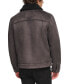 ფოტო #2 პროდუქტის Men's Relaxed-Fit Faux-Shearling Trucker Jacket