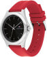 Men's Quartz Red Silicone Watch 42mm