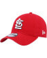 ფოტო #1 პროდუქტის Men's Red St. Louis Cardinals Logo Replica Core Classic 9TWENTY Adjustable Hat