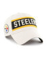 Фото #2 товара Men's '47 Cream Pittsburgh Steelers Crossroad MVP Adjustable Hat