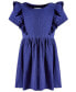 ფოტო #1 პროდუქტის Little Girls Textured Ruffled Dress, Created for Macy's