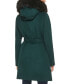Фото #2 товара Women's Belted Faux-Fur-Trim Hooded Coat