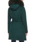 Women's Belted Faux-Fur-Trim Hooded Coat