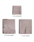 Фото #9 товара 3 Piece Deep Pocket Microfiber (Muted, Vibrant, Heathered) Sheet Set - Twin