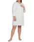 Plus Size Embroidered Short Nightgown