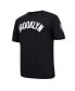 ფოტო #3 პროდუქტის Men's Black Brooklyn Nets Chenille T-shirt