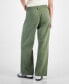 Juniors' Mid-Rise Wide-Leg Jeans artichoke, 15 - фото #2