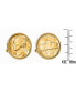ფოტო #2 პროდუქტის Gold-Layered Silver Jefferson Nickel Wartime Nickel Bezel Coin Cuff Links