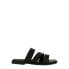 Фото #2 товара Eloquii Elements Women's Black Supple Vegan Leather Strappy Slide Sandal US 10