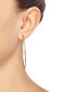 ფოტო #2 პროდუქტის Textured Skinny Hoop Earrings (1-1/2") in 14k Gold