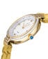 ფოტო #2 პროდუქტის Women's Matera Swiss Quartz Gold-Tone Stainless Steel Watch 35mm
