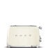 Фото #9 товара SMEG toaster TSF03CREU (Cream) - 4 slice(s) - Cream - Steel - Buttons - Level - Rotary - 50's Style - China