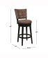 Фото #6 товара 45" Wood and Upholstered Kaede Furniture Bar Height Swivel Stool