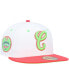 ფოტო #1 პროდუქტის Men's White, Coral Chicago White Sox Cooperstown Collection Comiskey Park 75th Anniversary Strawberry Lolli 59FIFTY Fitted Hat