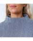 Women's Short Sleeve Mock Neck Sweater