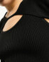 Фото #2 товара 4th & Reckless knitted top with cut out detail in black