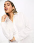 Фото #1 товара Mango oversized shirt in white