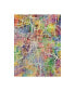 Фото #1 товара Michael Tompsett Kansas City Missouri City Map III Canvas Art - 20" x 25"