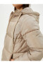Фото #10 товара Пальто длинное с утеплителем, с капюшоном и карманами Koton
