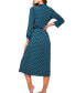 ფოტო #2 პროდუქტის Women's Malachite Ultra Soft Midi Print Robe