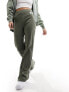 Фото #1 товара Calvin Klein Jeans woven label straight leg pants in olive