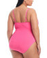 Фото #3 товара Plus Size Ruched One-Piece Swimsuit