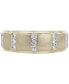 ფოტო #2 პროდუქტის Men's Diamond Band (1/4 ct. t.w.) in 10k Gold