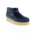Фото #3 товара Clarks Wallabee Wedge 26163280 Womens Gray Suede Lace Up Chukkas Boots