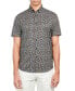Фото #1 товара Men's Slim-Fit Performance Stretch Floral Short-Sleeve Button-Down Shirt