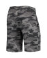 ფოტო #4 პროდუქტის Men's Charcoal, Gray Kansas Jayhawks Camo Backup Terry Jam Lounge Shorts