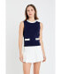 ფოტო #2 პროდუქტის Women's Colorblock Sleeveless Knit Top