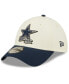 Men's Cream, Navy Dallas Cowboys 2022 Sideline 39THIRTY 2-Tone Flex Hat