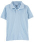 Kid Light Blue Piqué Polo Shirt 7