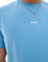 BOSS Orange TChup logo t-shirt in mid blue