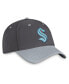 Фото #3 товара Men's Charcoal, Gray Seattle Kraken Authentic Pro Home Ice Flex Hat