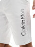 Фото #7 товара Calvin Klein degrade logo jersey shorts in white