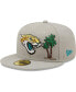 ფოტო #1 პროდუქტის Men's Gray Jacksonville Jaguars City Describe 59Fifty Fitted Hat